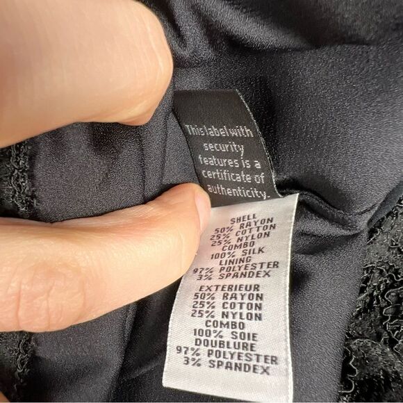 Diane Von Furstenberg Cotton Blend Lace Silk Mini Dress Size 2 - Picture 6 of 11